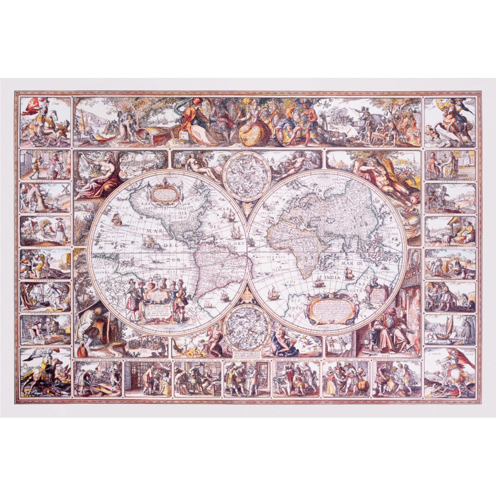 The Age of Exploration Map Puzzle Wood